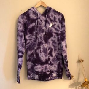 Purple Tie Dye 40s and Shorties Double Cup Hoodie